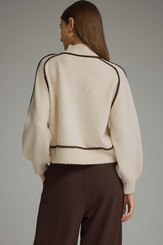 Straight Decisions Sweater Top - Oatmeal