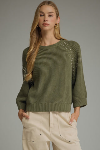 Added Edge Sweater (Olive)