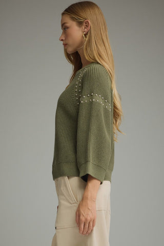 Added Edge Sweater (Olive)