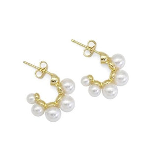 Lauren Kenzie 'Ashley Pearl Hoops'