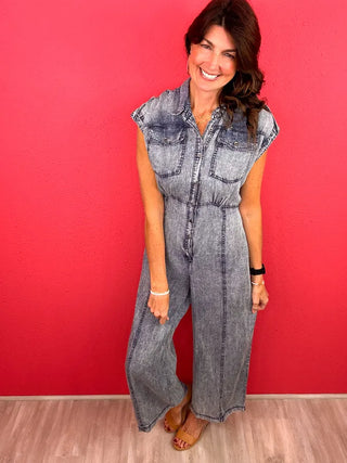 Beyond Expectations Open Back Jumpsuit