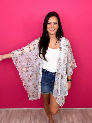 Sun & Seashells Mindset Kimono