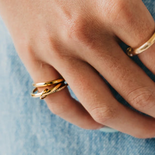 Pretty Simple©Layered In Diamonds Ring - WATERPROOF