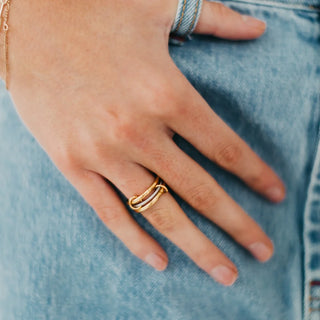 Pretty Simple©Layered In Diamonds Ring - WATERPROOF