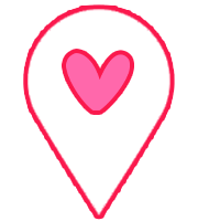 heart pin location