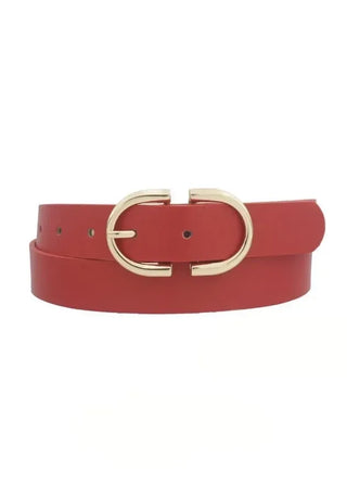 Oval Buckle Designer Inspired Belt
