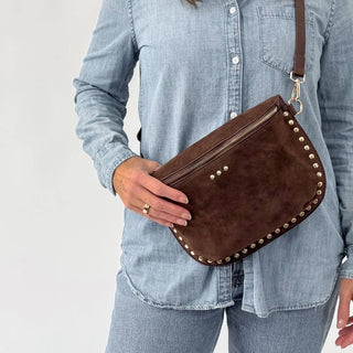 Pretty Simple | Sabrina Studded Sueded Bum Bag